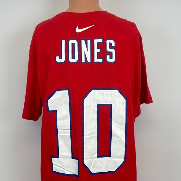 Nike Mac Jones New England Patriots Throwback Jersey T Shirt NFL Football L - Picture 1 of 4